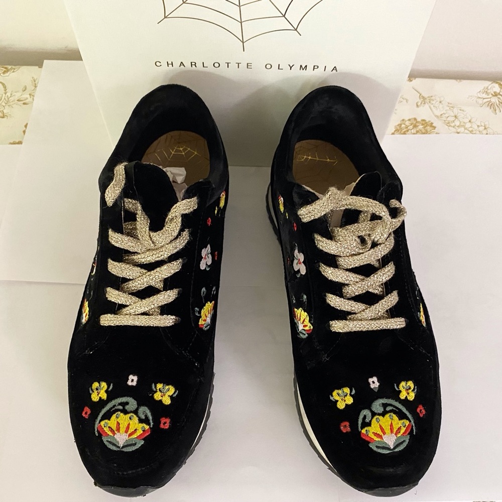 Charlotte Olympia Work It! Matryoshka Embroidered Sneakers